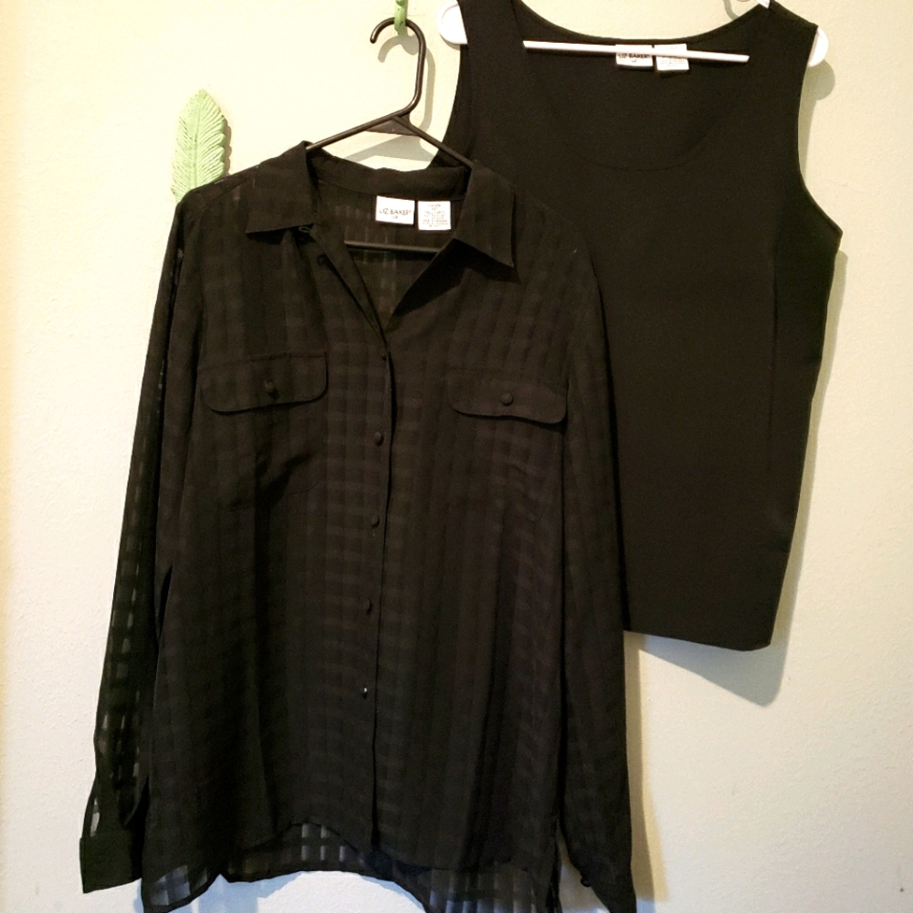 Liz Baker Sz. 14 Tall Blouse Set